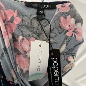 PaperMoon spaghetti strap tank top stitch fix 2x NWT